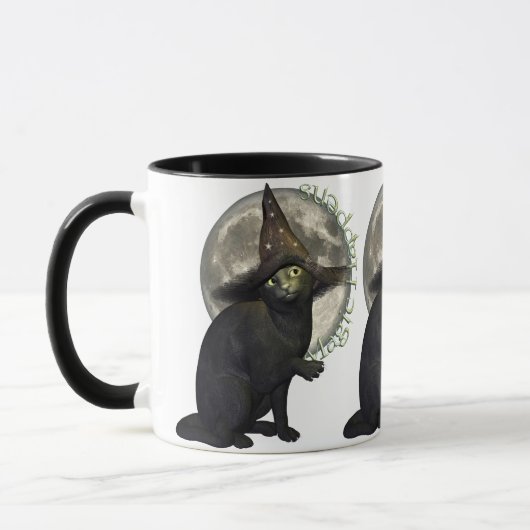 Mug Chat noir magique (Gauche)