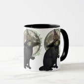 Mug Chat noir magique (Devant droit)