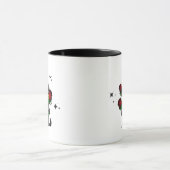 Mug Chat noir mal tenant Rose Cool étoiles foncé (Centre)