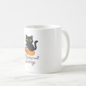 Mug Chat noir malicieux avec yeux verts brillants sur  (Devant droit)