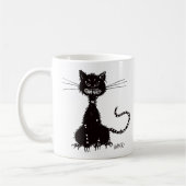 Mug Chat noir malin dallé (Gauche)