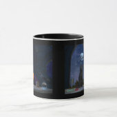 Mug Chat noir mignon à la chandelle (Centre)