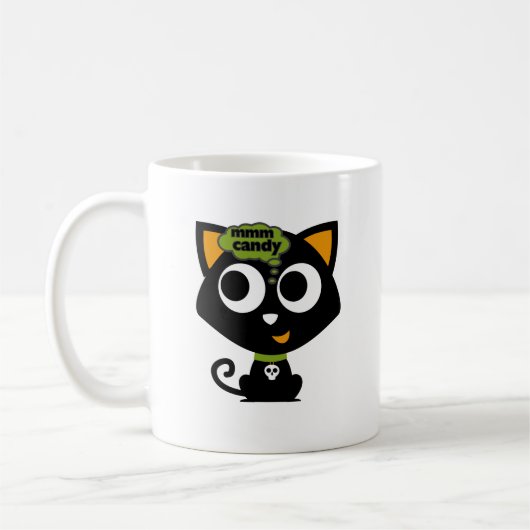 Mug Chat noir Mmm Candy Halloween (Gauche)