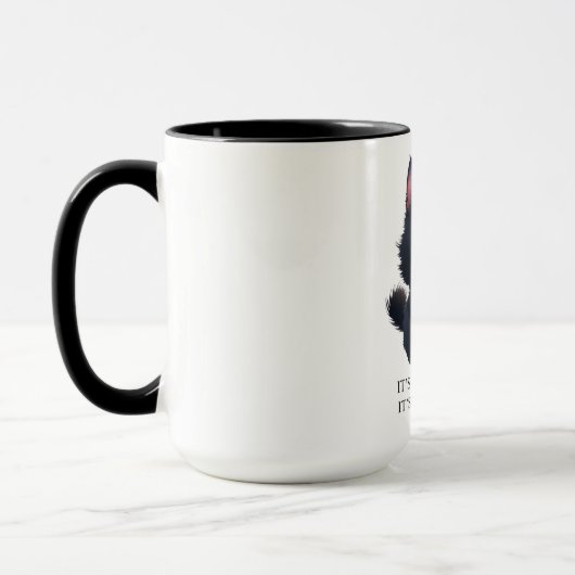 Mug Chat noir moelleux (Gauche)