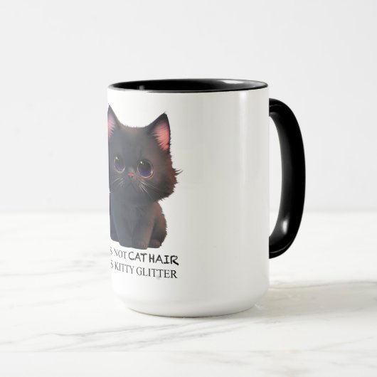 Mug Chat noir moelleux (Devant droit)