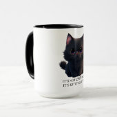Mug Chat noir moelleux (Devant gauche)