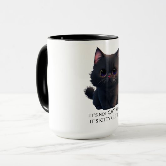 Mug Chat noir moelleux (Devant gauche)