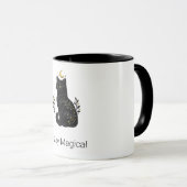 Mug Chat noir mystique de constellation céleste (Devant droit)