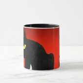 Mug CHAT NOIR NINJA Rouge (Centre)