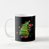 Mug Chat Noir père Noël Tangé Dans Les Lumières Des Ar (Gauche)