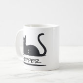 Mug Chat noir personnalisé (Devant gauche)
