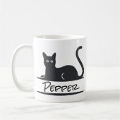 Mug Chat noir personnalisé (Gauche)