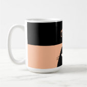Mug Chat Noir Personnalisé Nom Cadeau (Gauche)