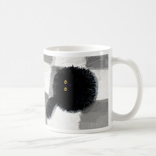 Mug Chat noir recherchant (Droite)
