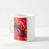 Mug Chat noir rouge (Devant gauche)