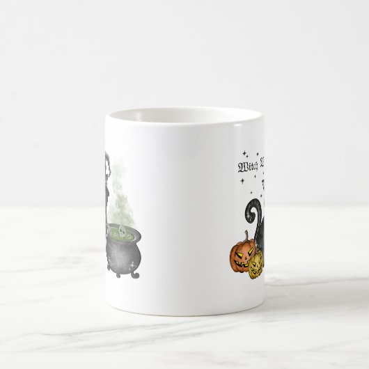 Mug Chat noir sorcière | Vibes sorcières (Centre)