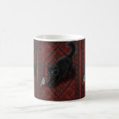 Mug Chat noir sur tapis marocain (Centre)