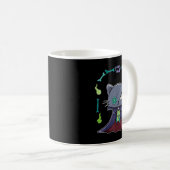 Mug Chat noir vampire Dracula et ours en peluche pour (Devant droit)