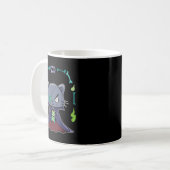 Mug Chat noir vampire Dracula et ours en peluche pour (Devant gauche)
