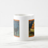 Mug Chat noir vintage Halloween Citrouille (Centre)