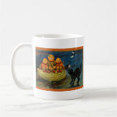 Mug Chat noir vintage Halloween Citrouille (Gauche)