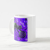 Mug Chat noir violet (Devant gauche)