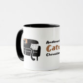 Mug Chat noir Whimsical dormant sur un canapé (Devant gauche)