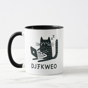 Mug Chat noir Whimsical Typage Sagesse mystique