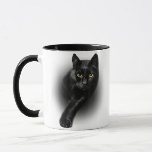 Mug Chat noir Yellow Eyes T-shirt Chats Tee