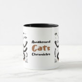 Mug Chat noir Zen flottant dans la méditation (Centre)