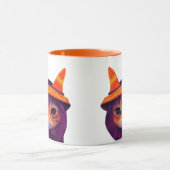 Mug Chat orange avec Casquette sorcier Halloween (Centre)