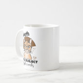 Mug Chat orange avec professeur de mathématiques (Devant gauche)