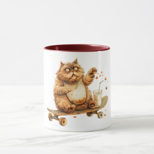 Mug Chat orange choqué (Centre)