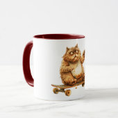 Mug Chat orange choqué (Devant gauche)