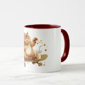 Mug Chat orange choqué (Devant droit)