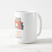 Mug Chat orange confortable et douillet Écharpe d'hive (Devant droit)