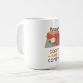 Mug Chat orange confortable et douillet Écharpe d'hive (Devant gauche)