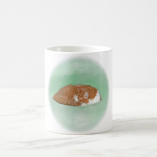 Mug Chat orange endormi (Centre)