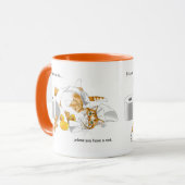 Mug Chat Orange Gingembre Papier Toilette Drôle (Devant gauche)