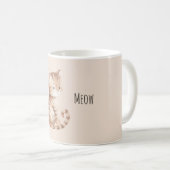 Mug Chat Orange Miaou (Devant droit)