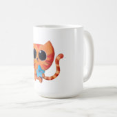 Mug Chat orange mignon avec l'étoile (Devant droit)