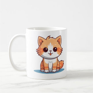 Mug Chat Orange Mignon – Tasse à Café Chat Adorabl