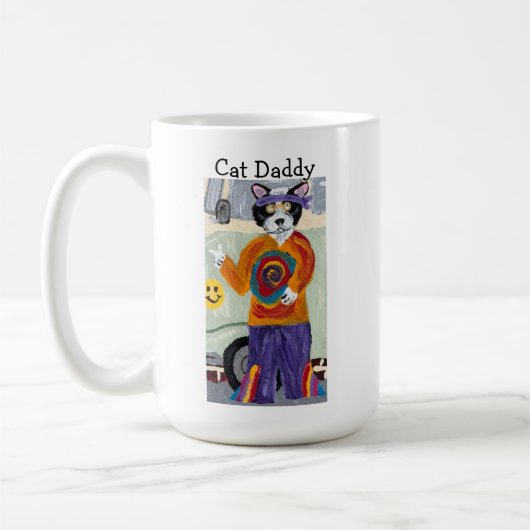 Mug Chat Papa Hippie Tuxedo (Gauche)
