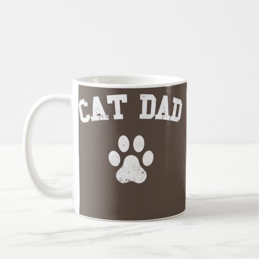 Mug Chat Papa Pour Hommes Fête des pères Noël Annivers (Gauche)