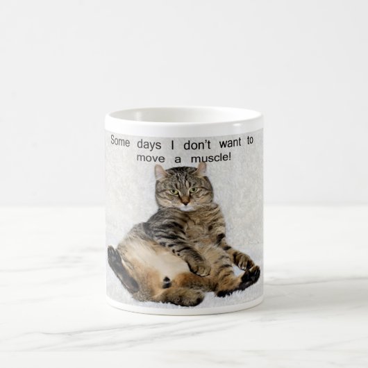 Mug Chat paresseux de jour (Centre)