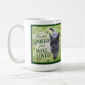 Mug Chat pas gâté, juste bien aimé (Gauche)