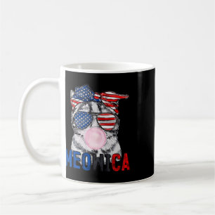 Mug Chat patriotique Meowica Bubble Gum 4 juillet drôl