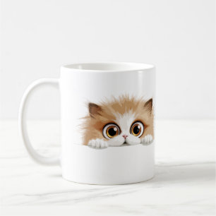 Mug Chat Peeking mignonne adorable animal amusant cari
