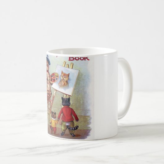 Mug Chat Peintre, Louis Wain (Devant droit)