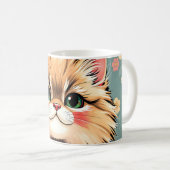 Mug Chat persan jouant (Devant droit)
